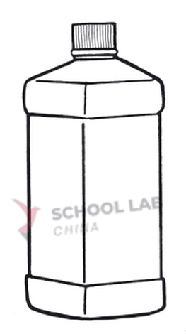 Bottle,plastic,1L,w/screw cap